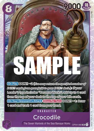 Crocodile (060) (OP04-060) [Kingdoms of Intrigue] Foil - Deck Out Gaming