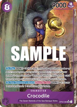 Crocodile (060) (Alternate Art) (OP04-060) [Kingdoms of Intrigue] Foil - Deck Out Gaming