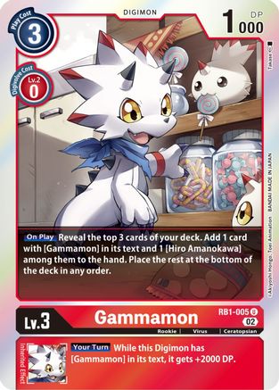 Gammamon - RB1-005 (RB1-005) [Resurgence Booster] Foil - Deck Out Gaming