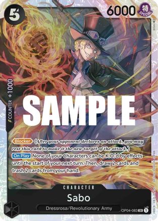 Sabo (OP04-083) [Kingdoms of Intrigue] Foil - Deck Out Gaming