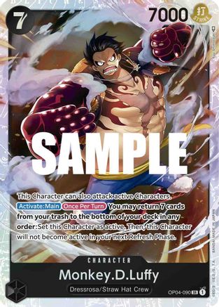 Monkey.D.Luffy (090) (OP04-090) [Kingdoms of Intrigue] Foil - Deck Out Gaming