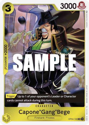 Capone"Gang"Bege (OP04-100) [Kingdoms of Intrigue] Foil - Deck Out Gaming