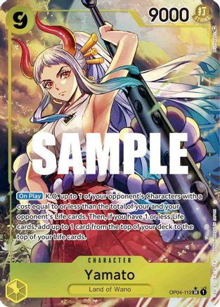 Yamato (Alternate Art) (OP04-112) [Kingdoms of Intrigue] Foil - Deck Out Gaming