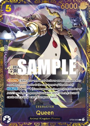 Queen (Treasure Cup) (ST04-005) [One Piece Promotion Cards] Foil - Deck Out Gaming