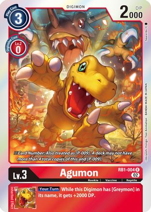 Agumon (RB1-004) [Resurgence Booster] Foil - Deck Out Gaming