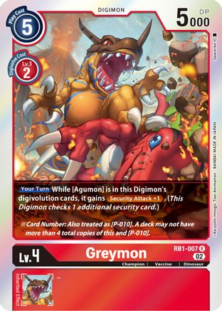 Greymon (RB1-007) [Resurgence Booster] Foil - Deck Out Gaming