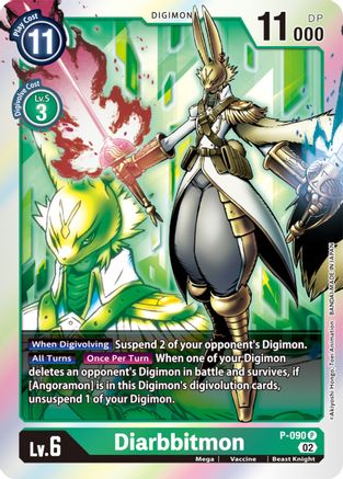 Diarbbitmon - P-090 (P-090) [Digimon Promotion Cards] Foil - Deck Out Gaming