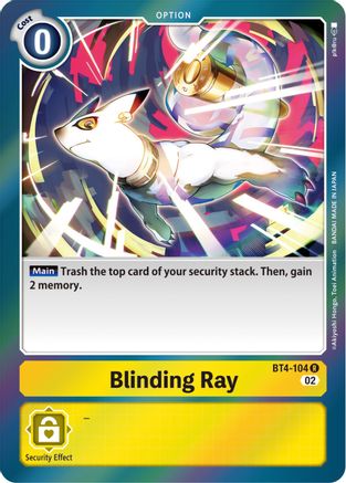 Blinding Ray (Resurgence Booster Reprint) (BT4-104) [Resurgence Booster] Foil - Deck Out Gaming