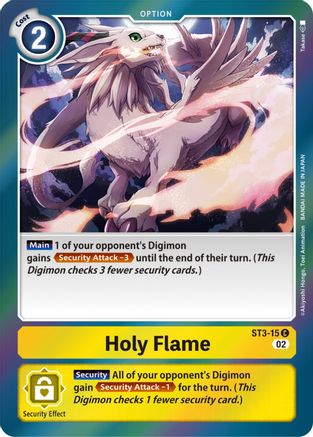 Holy Flame (Resurgence Booster Reprint) (ST3-015) [Resurgence Booster] Foil - Deck Out Gaming