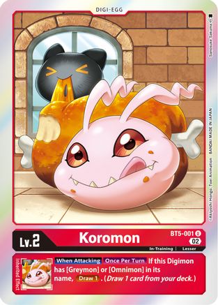 Koromon (Resurgence Booster Reprint) (BT5-001) [Resurgence Booster] Foil - Deck Out Gaming