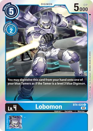 Lobomon (Resurgence Booster Reprint) (BT4-025) [Resurgence Booster] Foil - Deck Out Gaming