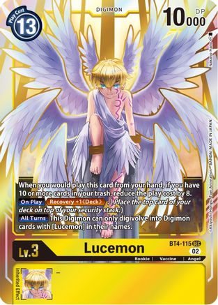 Lucemon (Resurgence Booster Reprint) (BT4-115) [Resurgence Booster] Foil - Deck Out Gaming