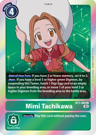 Mimi Tachikawa - BT1-089 (Resurgence Booster Reprint) (BT1-089) [Resurgence Booster] Foil - Deck Out Gaming