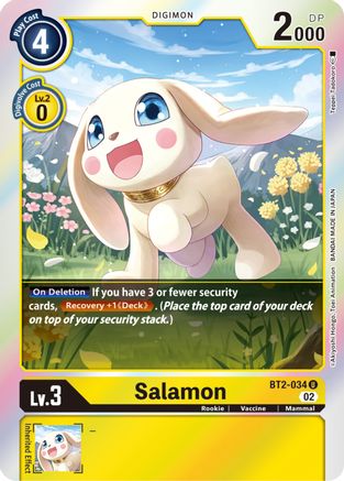 Salamon - BT2-034 (Resurgence Booster Reprint) (BT2-034) [Resurgence Booster] Foil - Deck Out Gaming