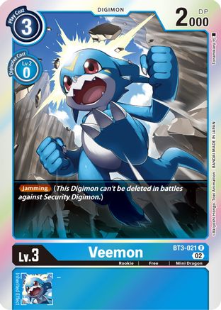 Veemon (Resurgence Booster Reprint) (BT3-021) [Resurgence Booster] Foil - Deck Out Gaming