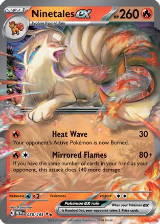 Ninetales ex - 038/165 (38) [SV: Scarlet & Violet 151] Holofoil - Deck Out Gaming