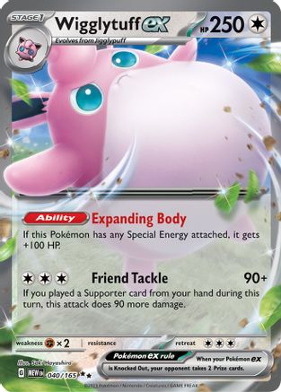 Wigglytuff ex - 040/165 (40) [SV: Scarlet & Violet 151] Holofoil