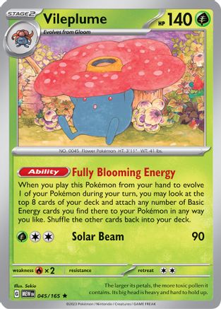 Vileplume (45) [SV: Scarlet & Violet 151] Holofoil - Deck Out Gaming