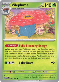 Vileplume (45) [SV: Scarlet & Violet 151] Holofoil - Deck Out Gaming