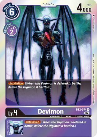 Devimon (Resurgence Booster Reprint) (BT2-074) [Resurgence Booster] Foil - Deck Out Gaming