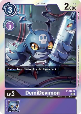 DemiDevimon - P-017 (Resurgence Booster Reprint) (P-017) [Resurgence Booster] Foil - Deck Out Gaming