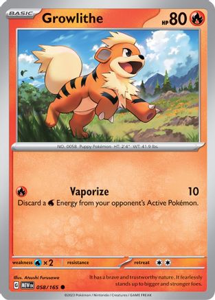 Growlithe (58) [SV: Scarlet & Violet 151] - Deck Out Gaming