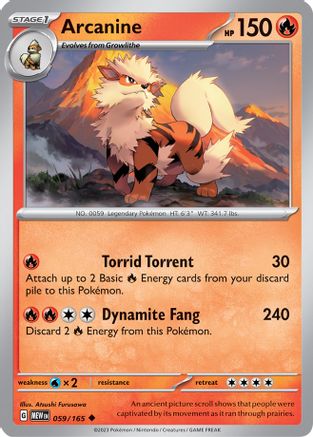 Arcanine (59) [SV: Scarlet & Violet 151] - Deck Out Gaming