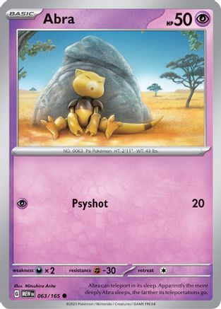 Abra (63) [SV: Scarlet & Violet 151] - Deck Out Gaming