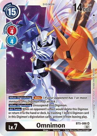 Omnimon (Resurgence Booster Reprint) (BT5-086) [Resurgence Booster] Foil - Deck Out Gaming