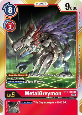 MetalGreymon (Resurgence Booster Reprint) (BT1-114) [Resurgence Booster] Foil - Deck Out Gaming