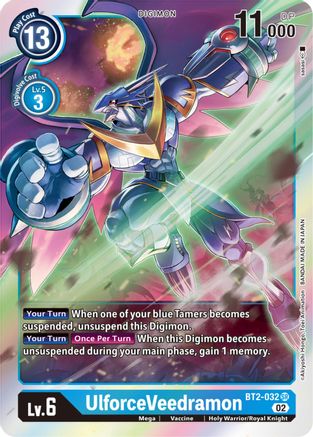 UlforceVeedramon (Resurgence Booster Reprint) (BT2-032) [Resurgence Booster] Foil - Deck Out Gaming