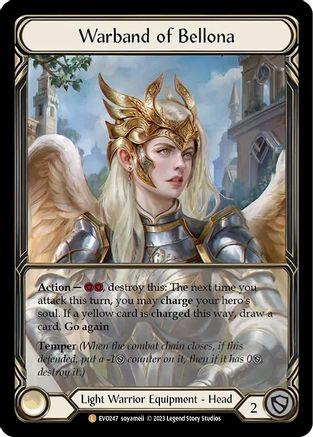 Warband of Bellona (Extended Art) (EVO247) [Bright Lights] Cold Foil - Deck Out Gaming