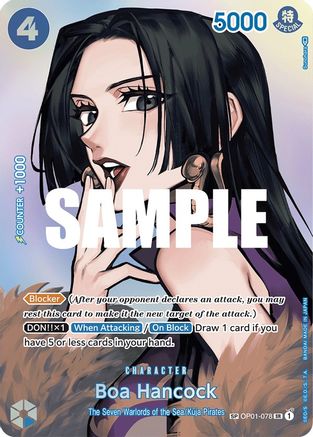 Boa Hancock (SP) (OP01-078) [Kingdoms of Intrigue] Foil - Deck Out Gaming