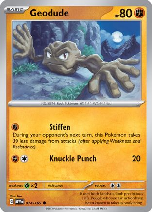 Geodude (74) [SV: Scarlet & Violet 151] - Deck Out Gaming