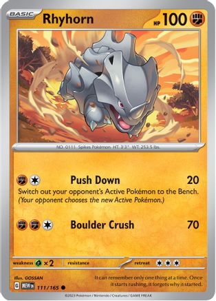 Rhyhorn (111) [SV: Scarlet & Violet 151] - Deck Out Gaming