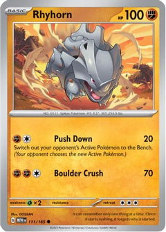 Rhyhorn (111) [SV: Scarlet & Violet 151] - Deck Out Gaming