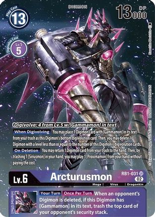 Arcturusmon (Textured Alternate Art) (RB1-031) [Resurgence Booster] Foil - Deck Out Gaming