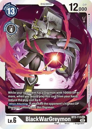 BlackWarGreymon (Resurgence Booster Reprint) (BT2-112) [Resurgence Booster] Foil - Deck Out Gaming