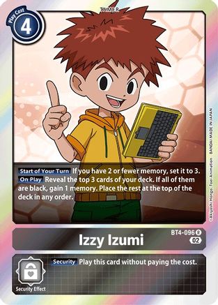 Izzy Izumi (Resurgence Booster Reprint) (BT4-096) [Resurgence Booster] Foil - Deck Out Gaming