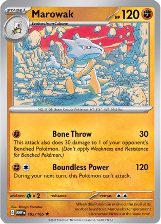 Marowak (105) [SV: Scarlet & Violet 151] Holofoil - Deck Out Gaming