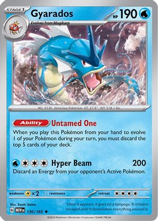 Gyarados (130) [SV: Scarlet & Violet 151] Reverse Holofoil - Deck Out Gaming