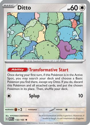 Ditto (132) [SV: Scarlet & Violet 151] Reverse Holofoil - Deck Out Gaming
