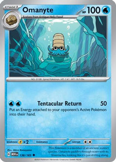 Omanyte - 138/165 (138) [SV: Scarlet & Violet 151] - Deck Out Gaming