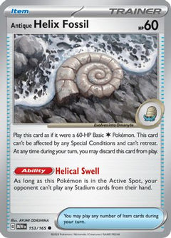 Antique Helix Fossil (153) [SV: Scarlet & Violet 151] - Deck Out Gaming