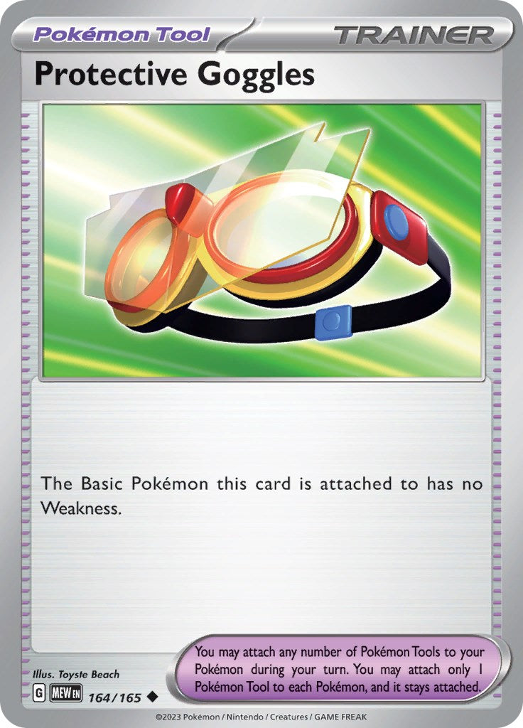 Protective Goggles (164) [SV: Scarlet and Violet 151] Reverse Holofoil - Deck Out Gaming