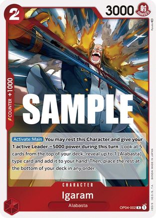 Igaram (OP04-002) [Kingdoms of Intrigue] Foil - Deck Out Gaming