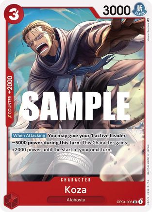 Koza (OP04-006) [Kingdoms of Intrigue] - Deck Out Gaming