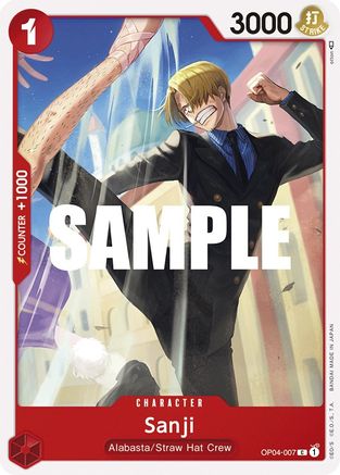 Sanji (007) (OP04-007) [Kingdoms of Intrigue] - Deck Out Gaming