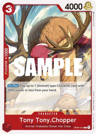 Tony Tony.Chopper (OP04-010) [Kingdoms of Intrigue] - Deck Out Gaming