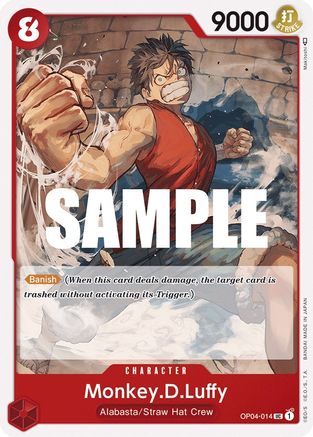 Monkey.D.Luffy (014) (OP04-014) [Kingdoms of Intrigue] - Deck Out Gaming